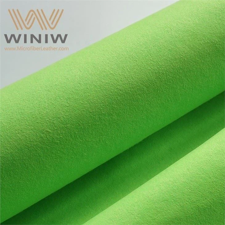 Green Suede Fabric Microfiber Synthetic Suede Leather For Car Seat