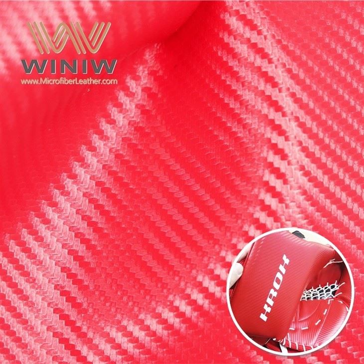 PU Artificial Microfiber Leather Carbon Fiber For Hockey Gloves